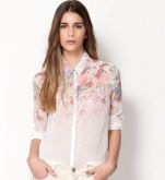 Camisa Importada Estampa Floral E Degradê